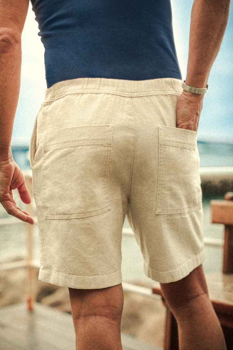 Como Textured Shorts Natural - Image 4