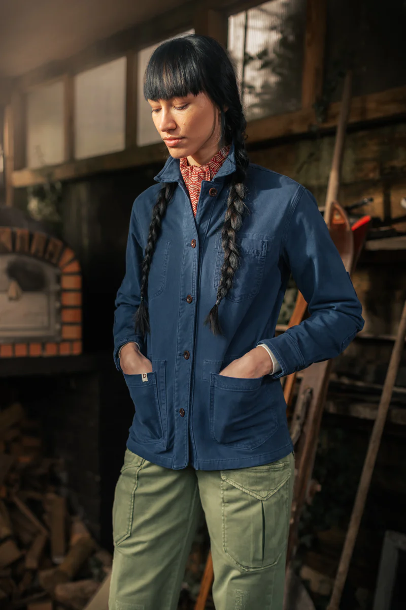 Damsons Meadow Chore Jacket Blue