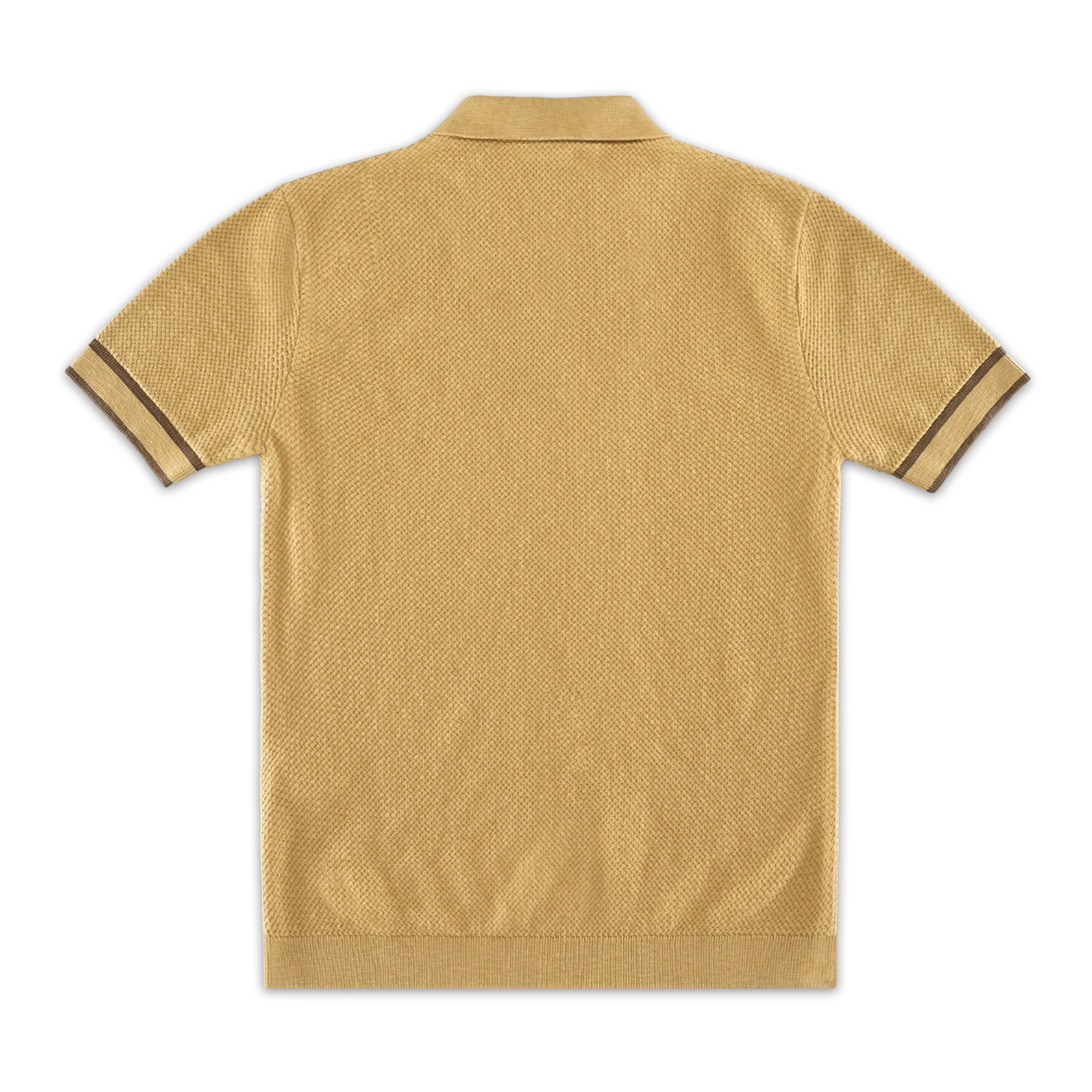 Dempsey Knitted Polo Tan - Image 9