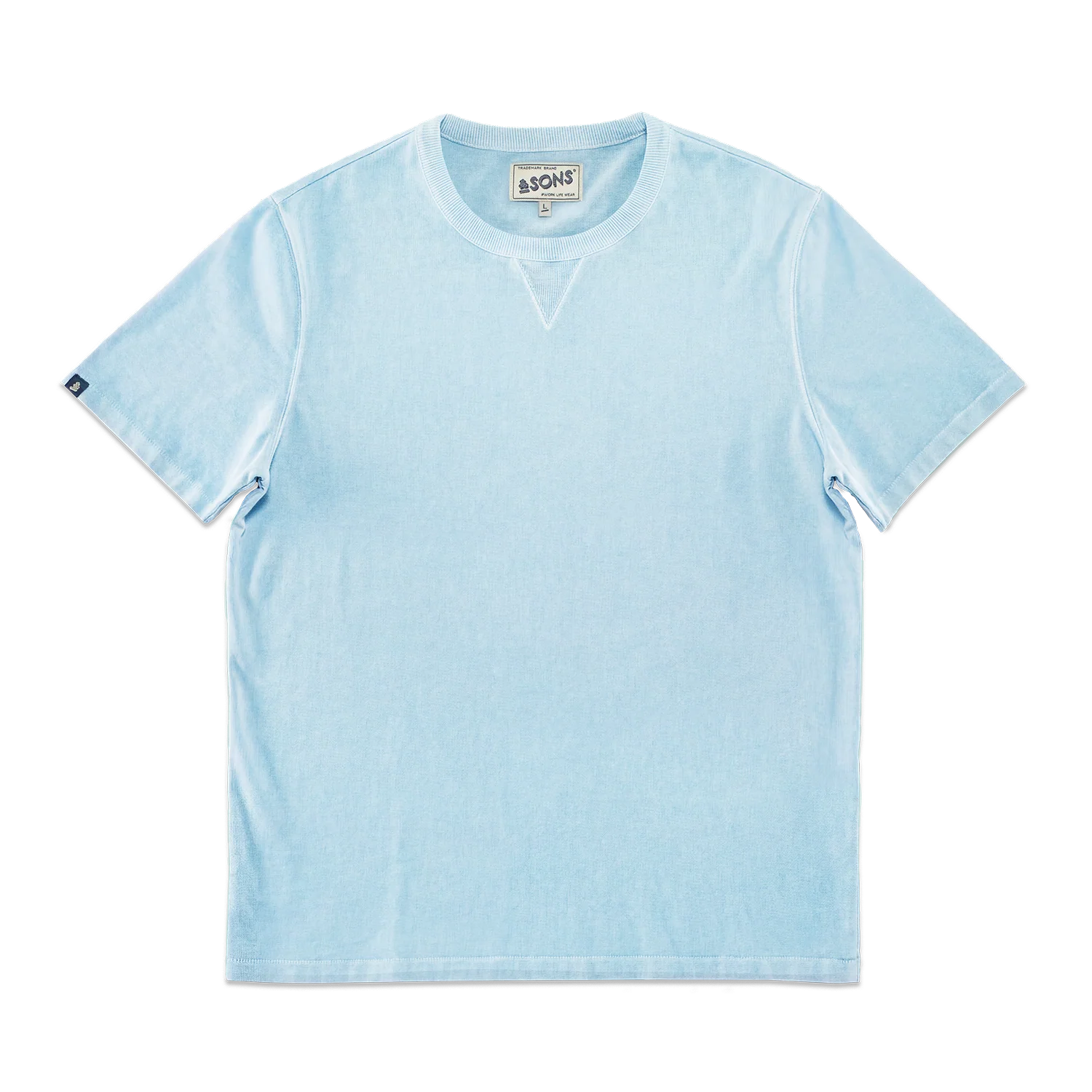 Element Natural Dye T-Shirt Ice Blue - Image 8