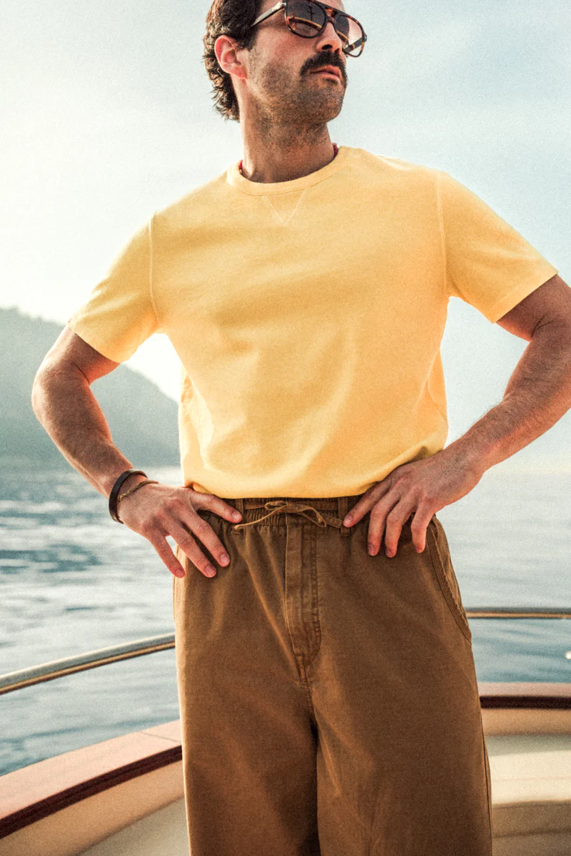 Element Natural Dye T-Shirt Sun Yellow - Image 4
