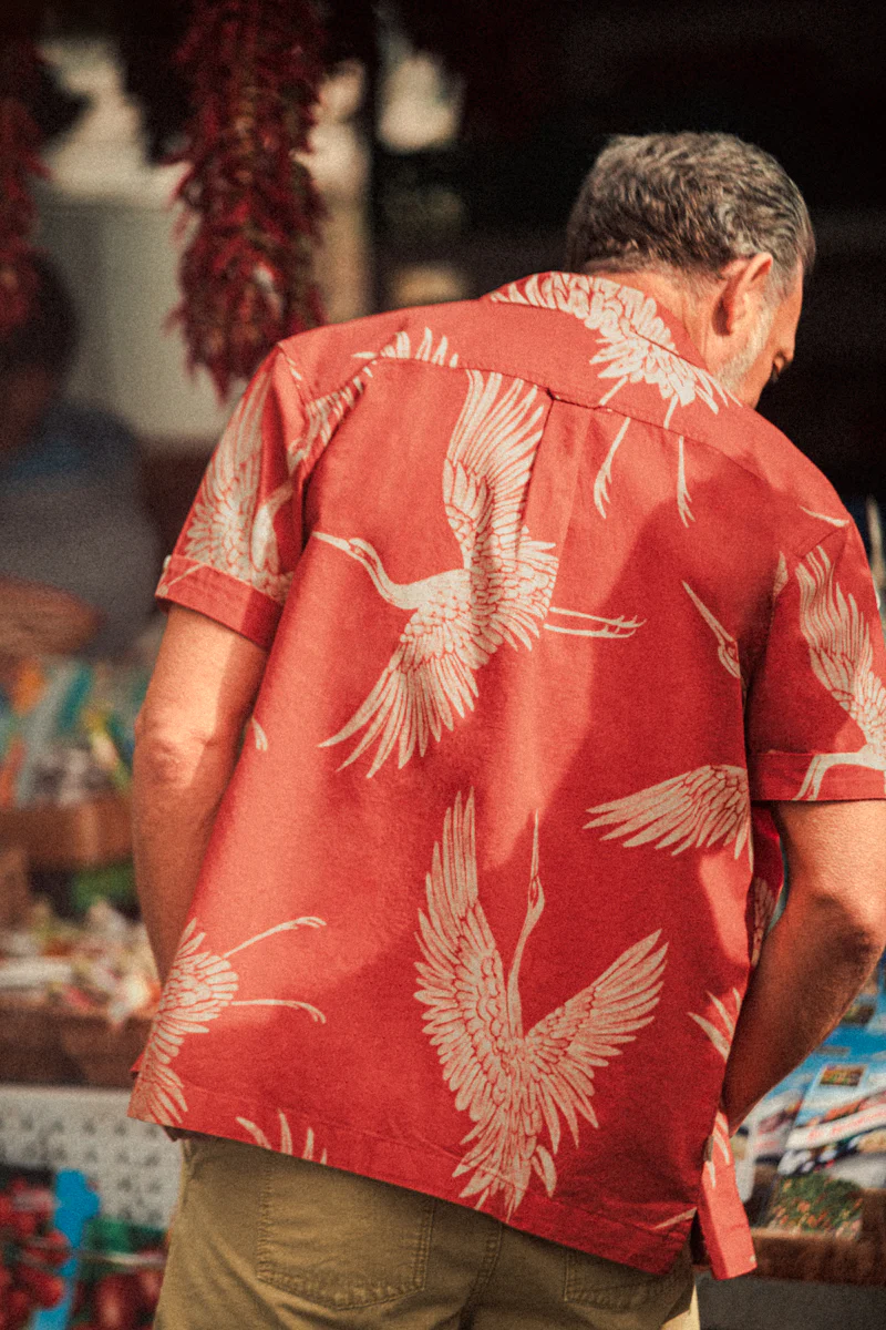 Flight Print Shirt Red - Image 3
