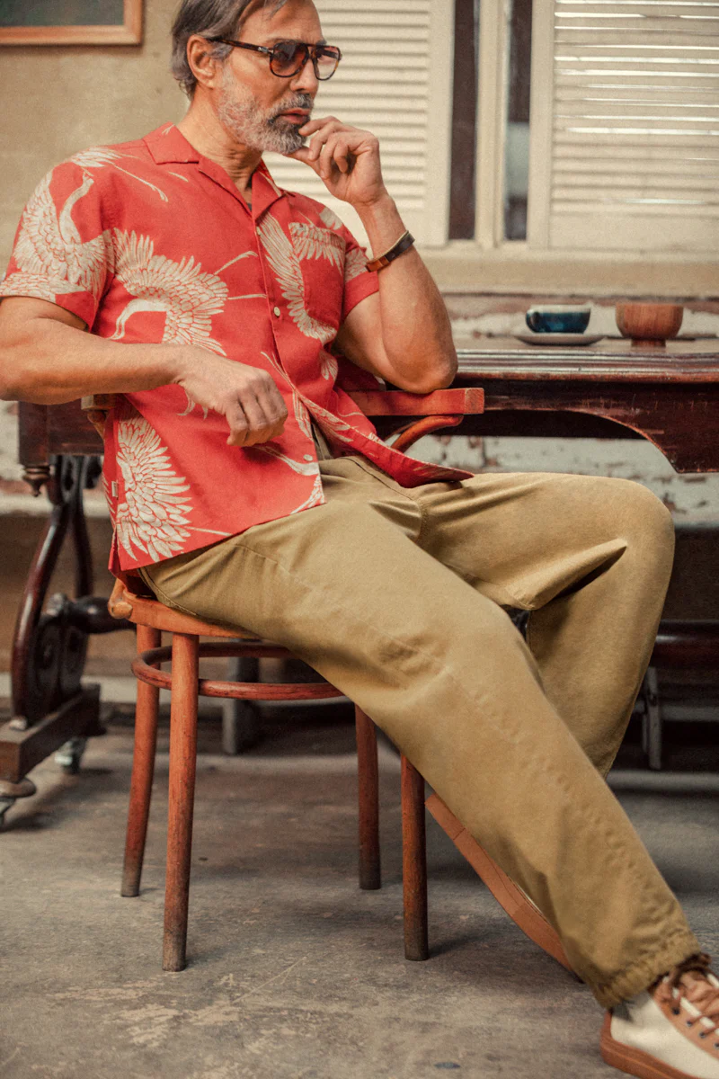 Flight Print Shirt Red - Image 5