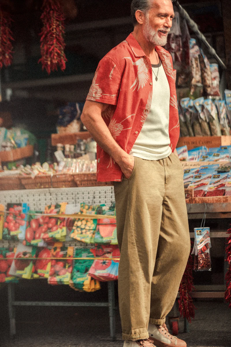 Flight Print Shirt Red - Image 6