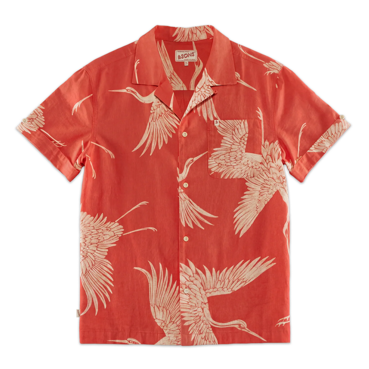 Flight Print Shirt Red - Image 7