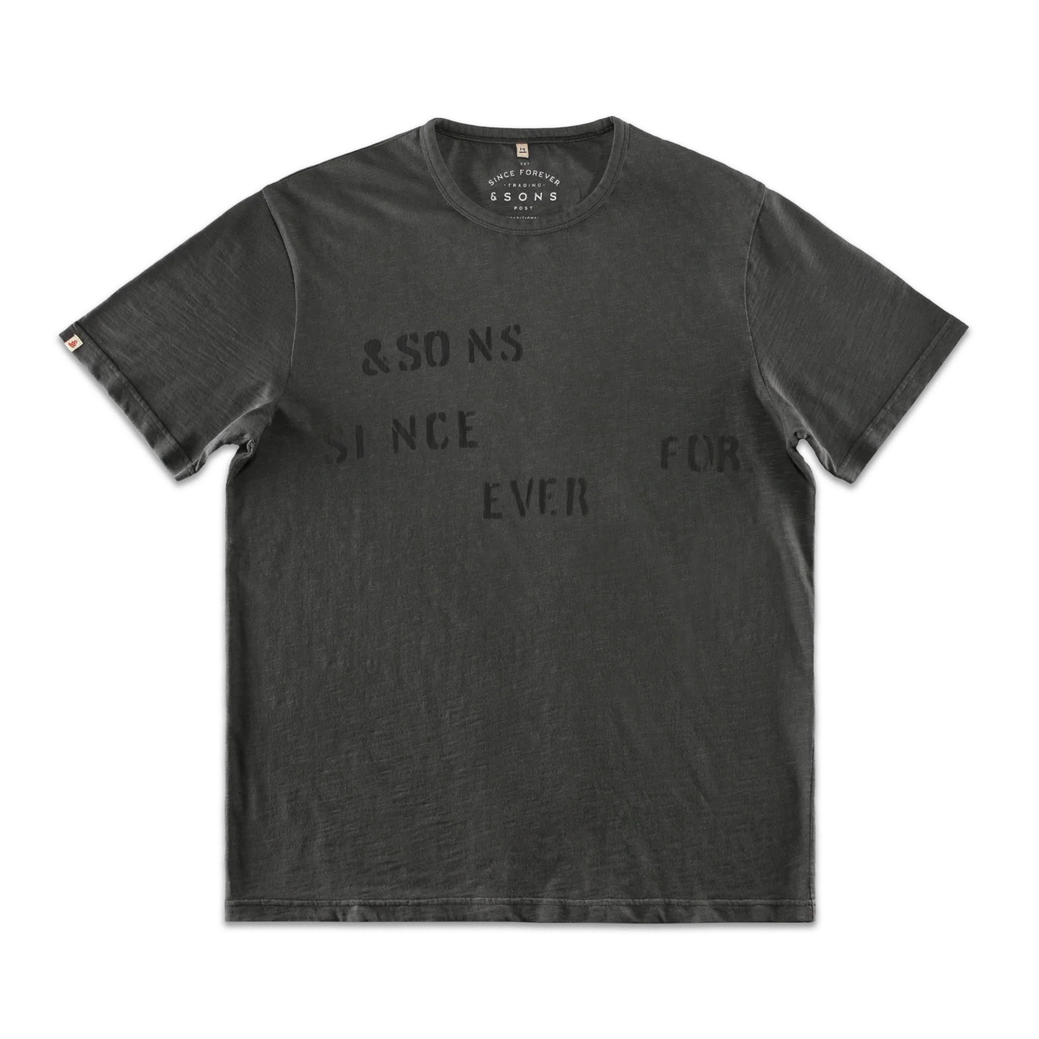 Forever Slub T-Shirt Black Fade - Image 7