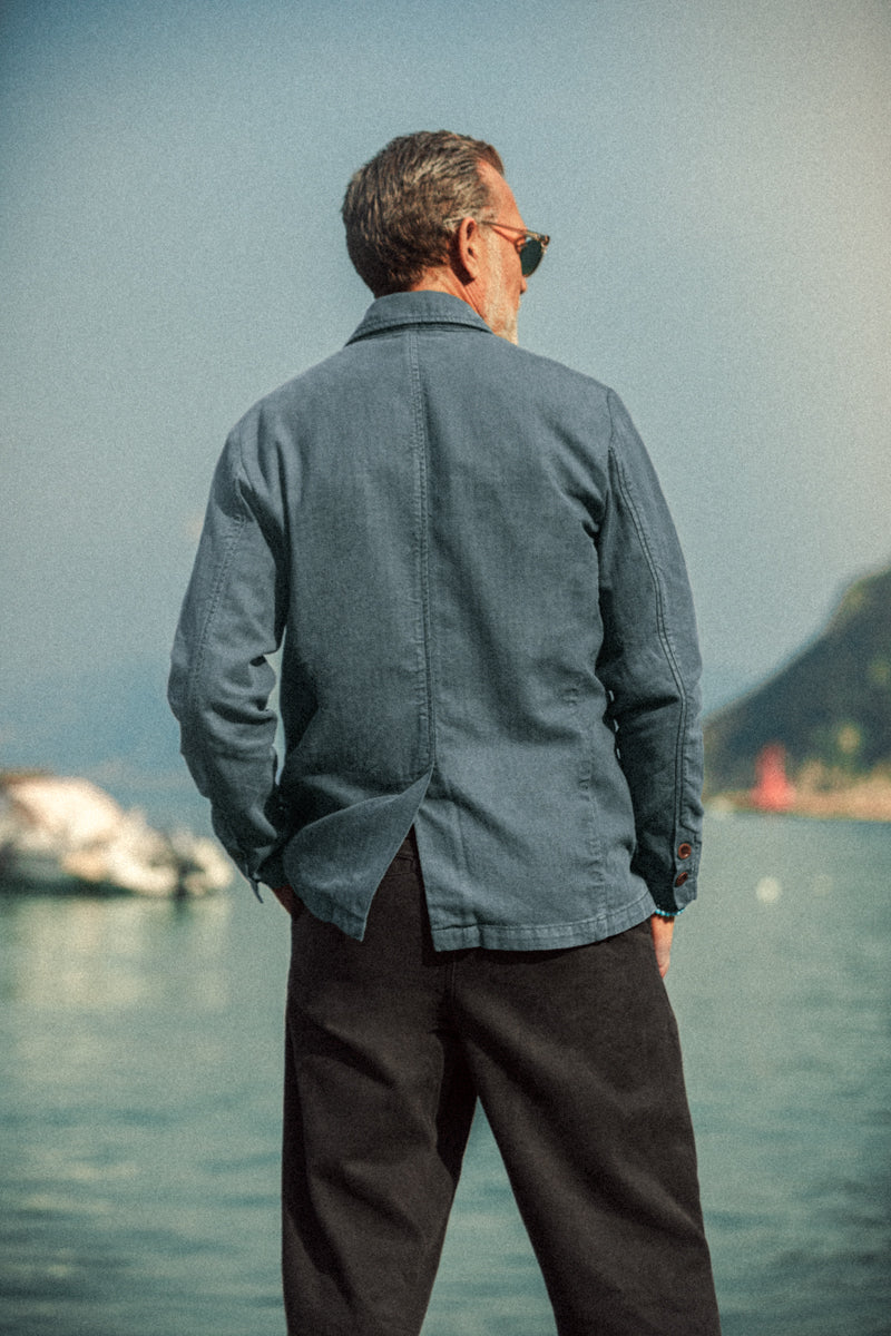 Hemingway Travel Jacket Blue - Image 4