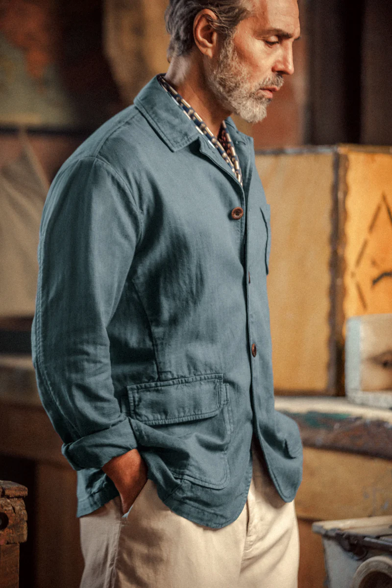 Hemingway Travel Jacket Blue - Image 5