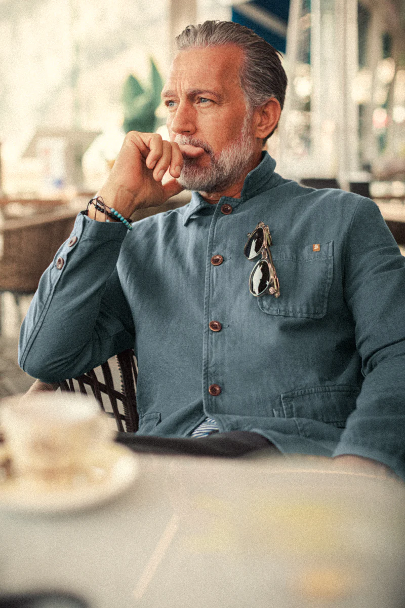 Hemingway Travel Jacket Blue - Image 6
