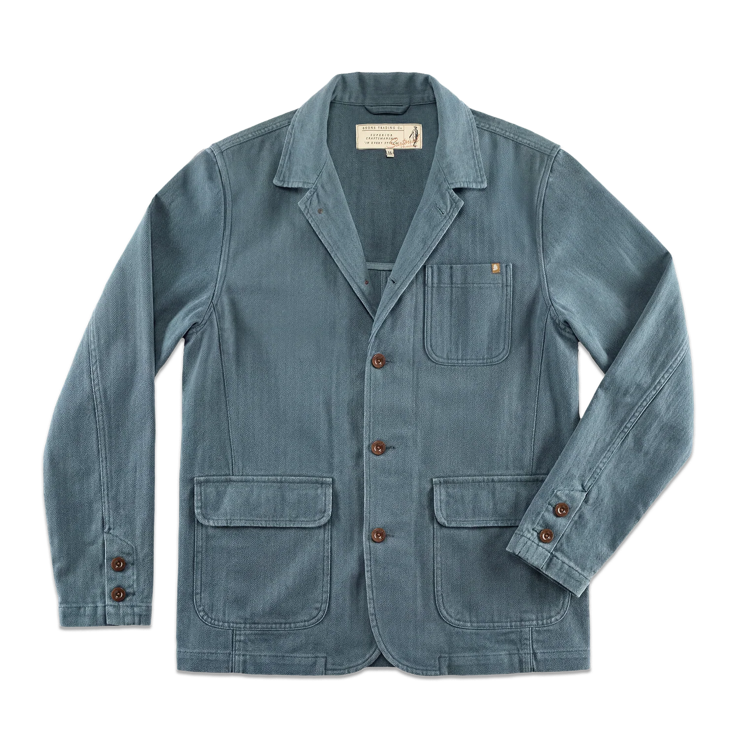 Hemingway Travel Jacket Blue - Image 8