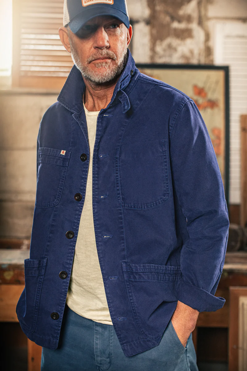 Hirst Chore Jacket Navy - Image 4