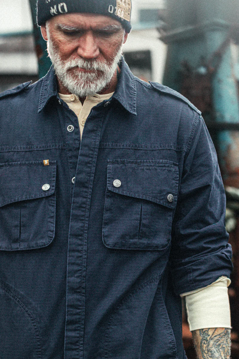 Irving Photography Shirt Navy