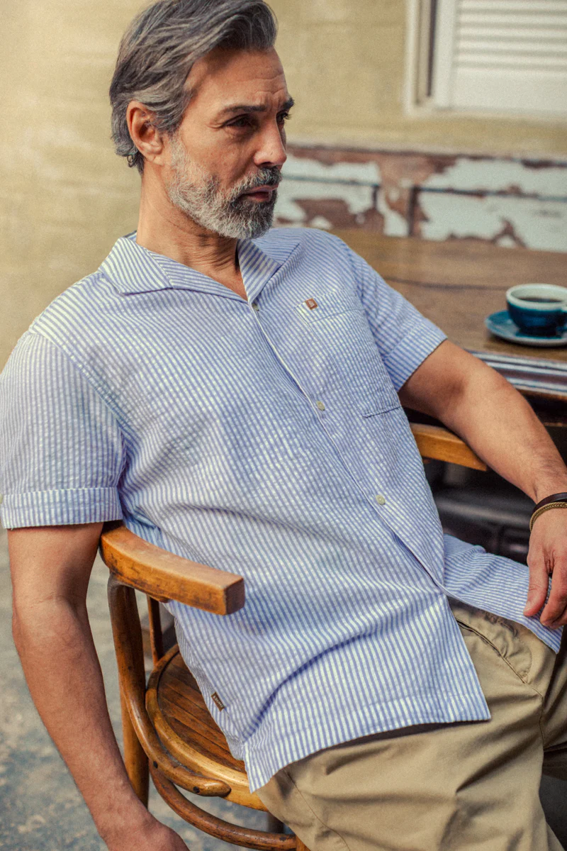 Loreto Shirt White/Blue - Image 8