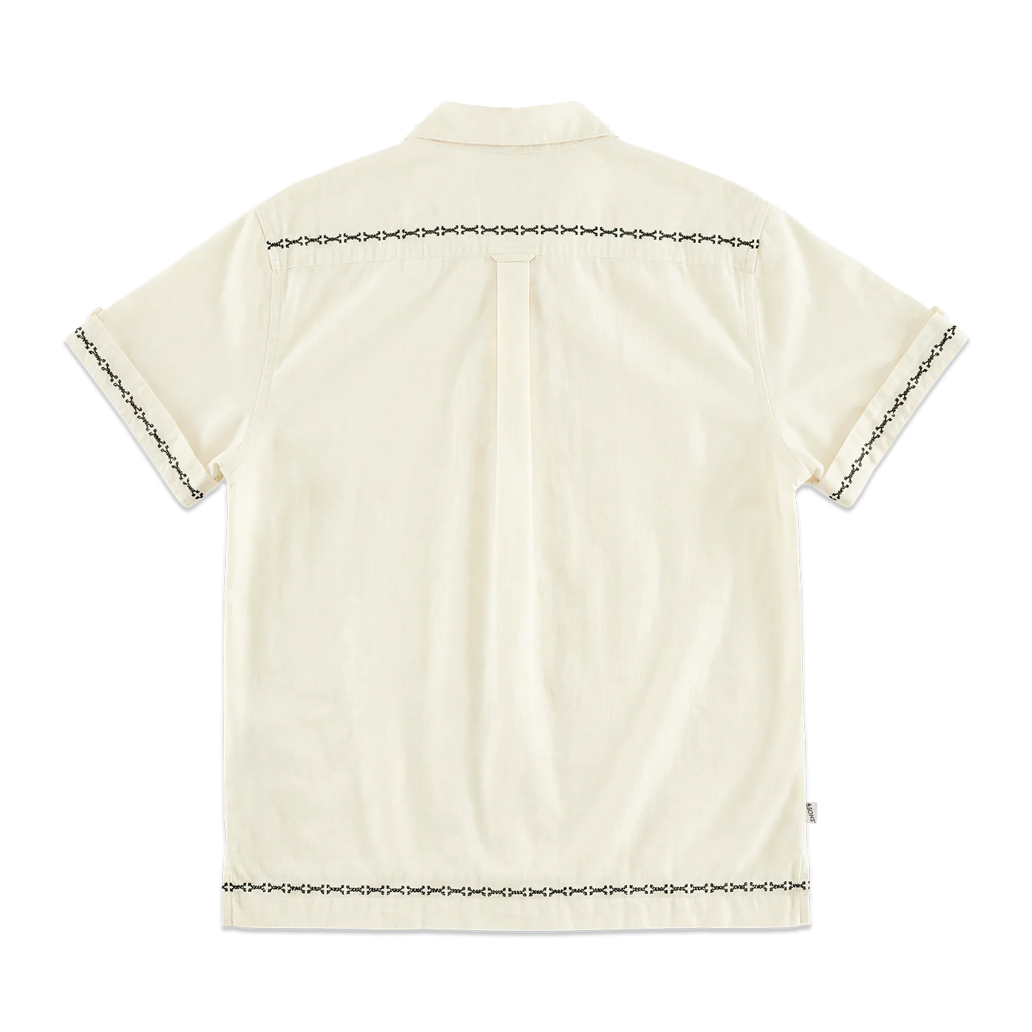 Luca Embroidered Shirt Natural - Image 8