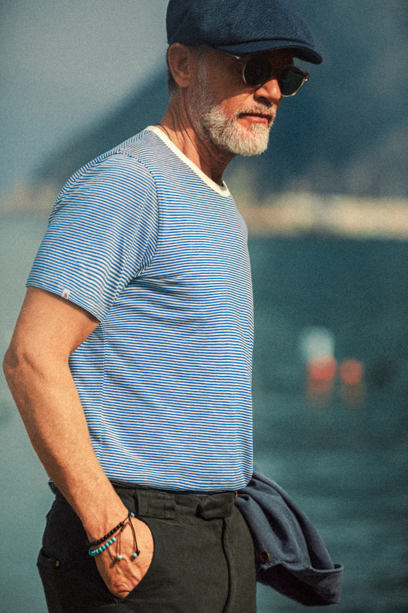 Lugger T-Shirt Blue/White - Image 3