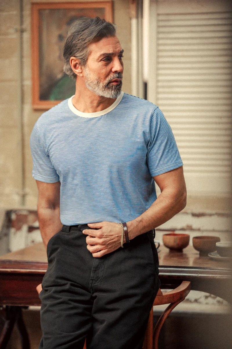 Lugger T-Shirt Blue/White - Image 4
