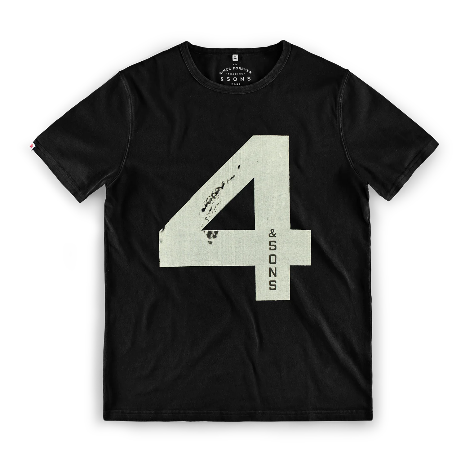 Number 4 Boxer T-Shirt Black - Image 8