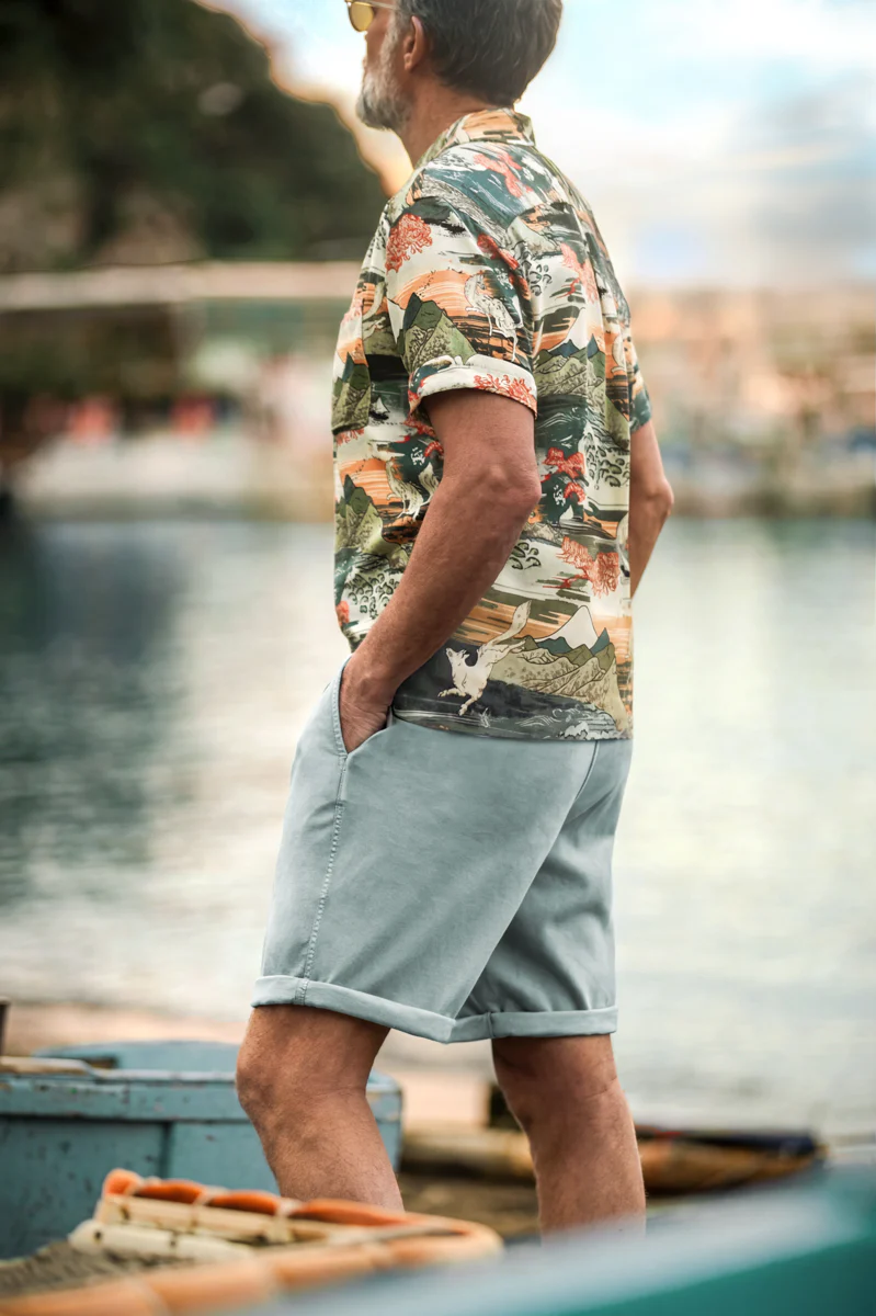 Orta Bermuda Shorts Sky Blue - Image 3