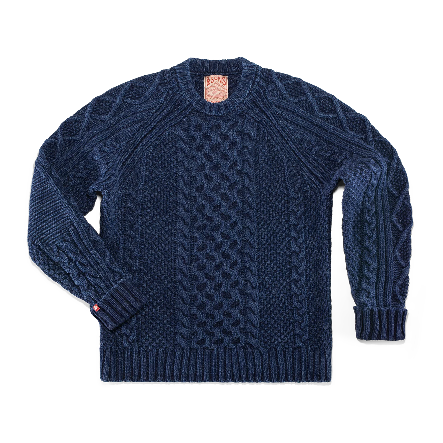 SALVAGE SALE Bergman Indigo Cable Knit - Image 12