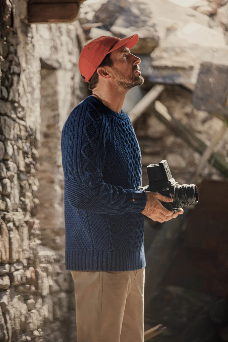 SALVAGE SALE Bergman Indigo Cable Knit - Image 4