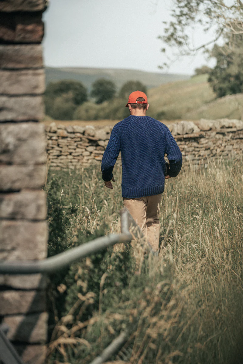 SALVAGE SALE Bergman Indigo Cable Knit - Image 9