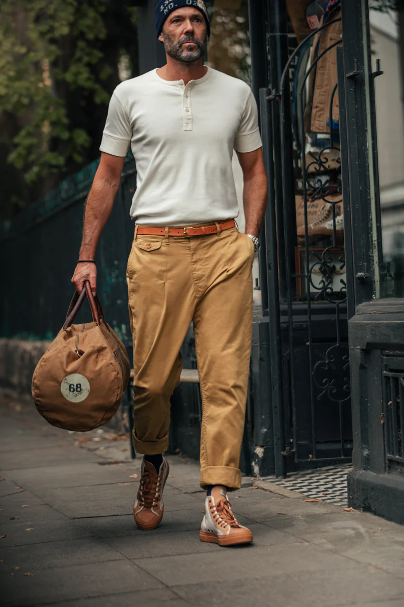 SALVAGE STOCK Beckett Trousers Tan - Image 6