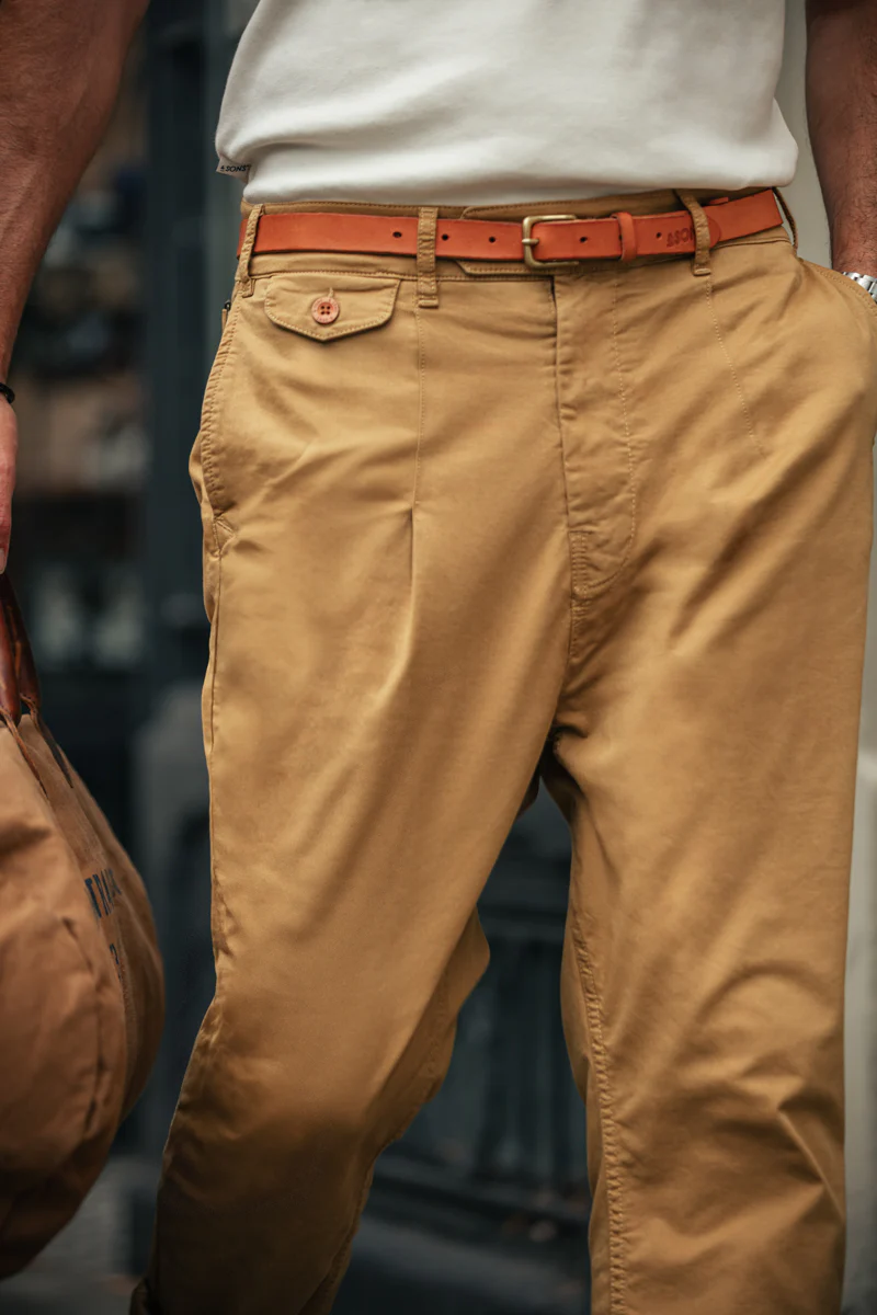 SALVAGE STOCK Beckett Trousers Tan - Image 7