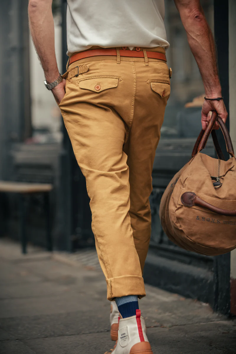 SALVAGE STOCK Beckett Trousers Tan - Image 8