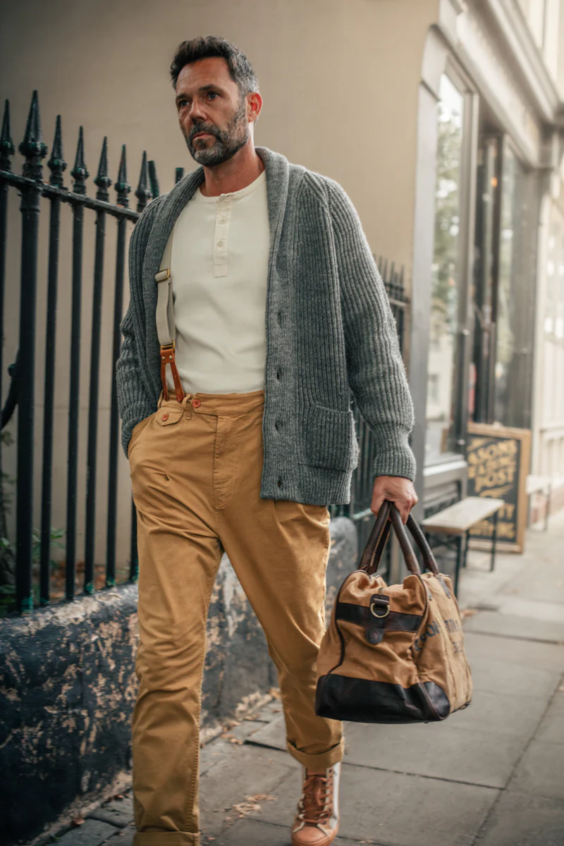 SALVAGE STOCK Beckett Trousers Tan - Image 9