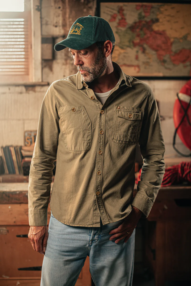 SALVAGE STOCK Bison Cord Cap Green - Image 4