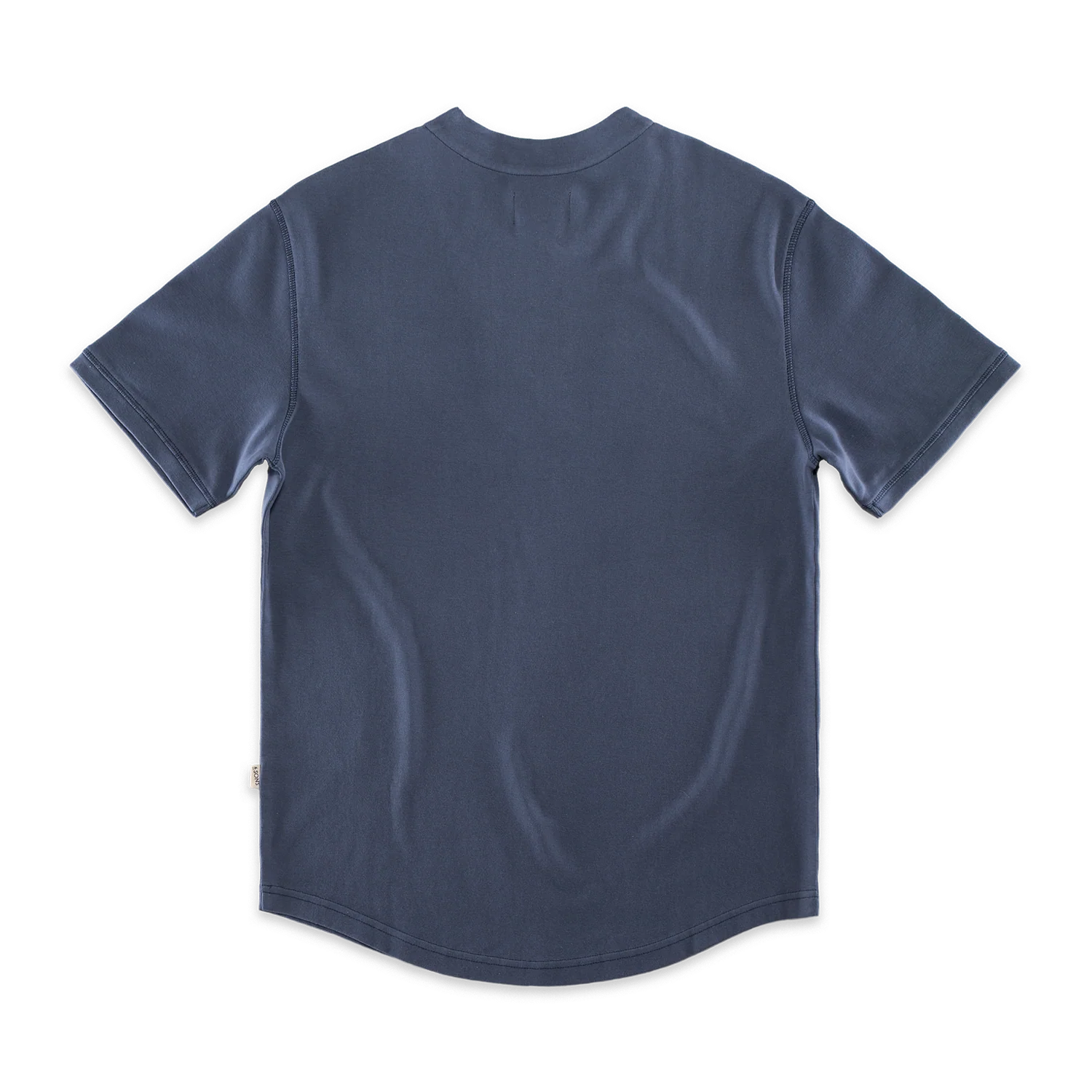 SALVAGE STOCK Bluesand Short Sleeve Henley Navy - Image 9