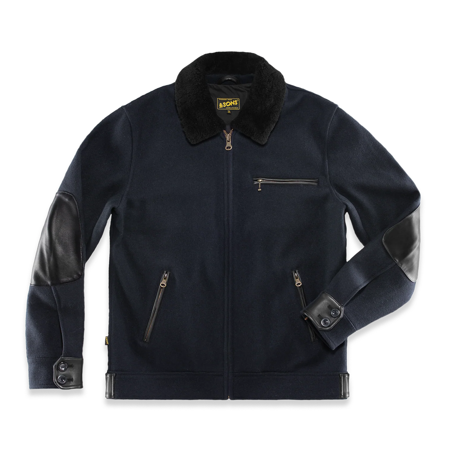 SALVAGE STOCK Boston Jacket Navy - Image 7