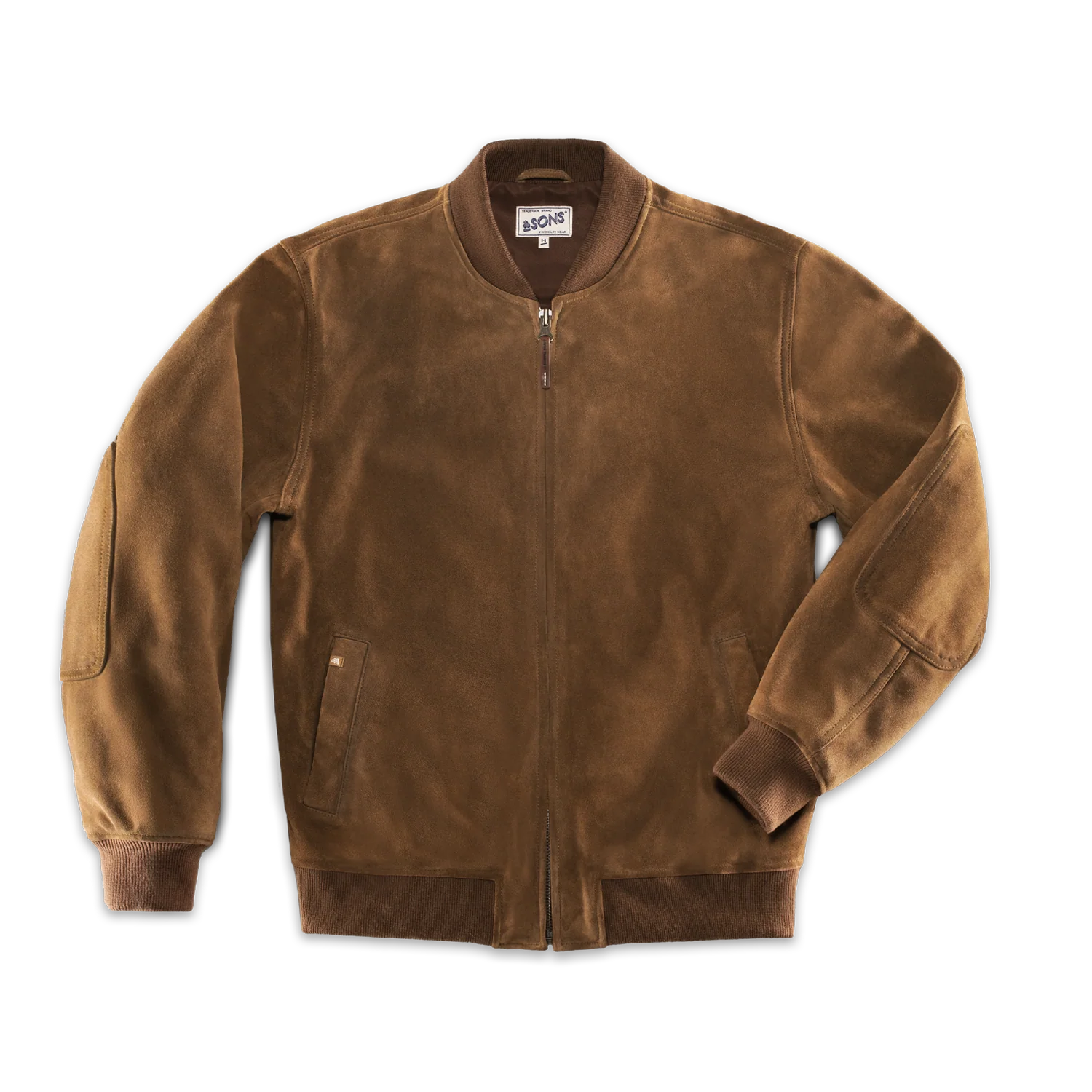 SALVAGE STOCK Buck Ridge Suede Bomber Tan - Image 6
