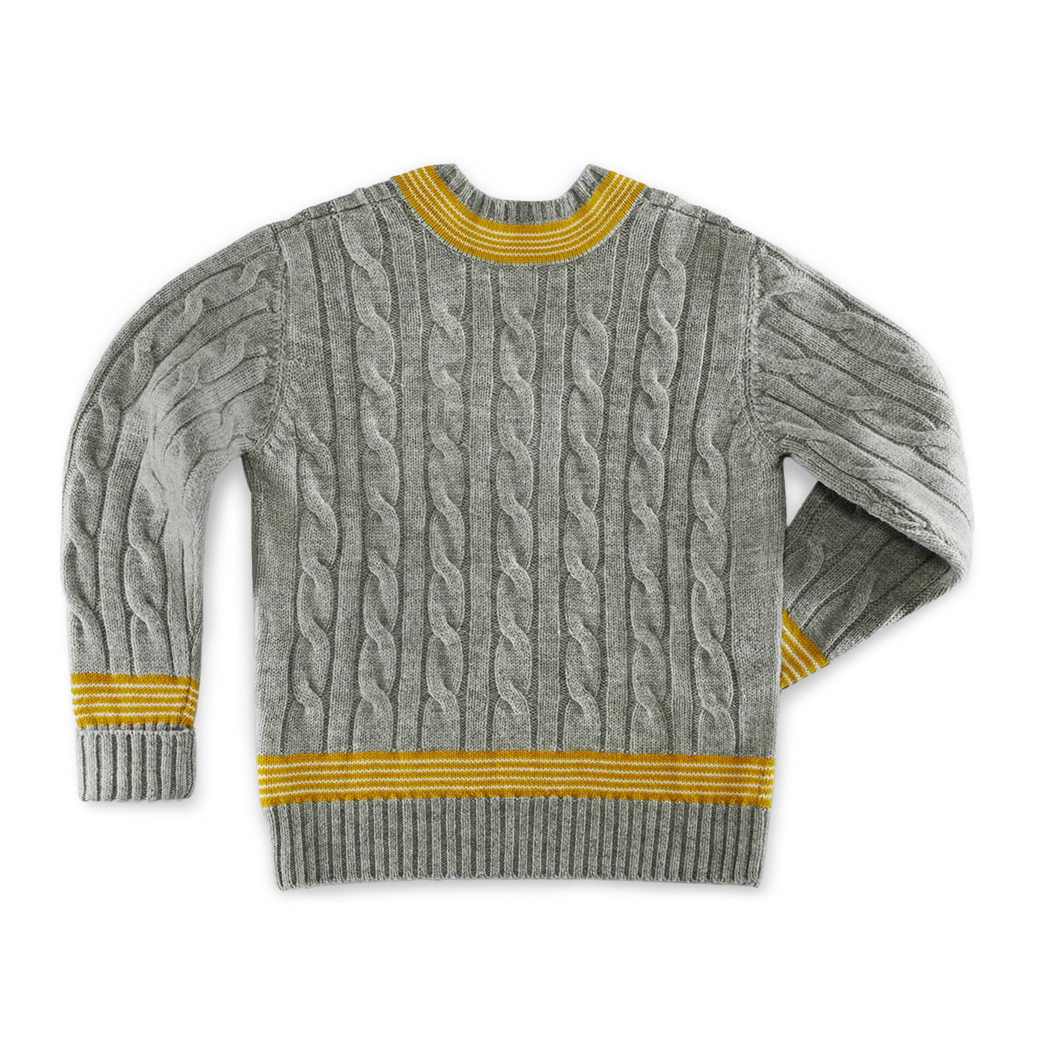 SALVAGE STOCK Century Cricket Jumper Grey Marl - Image 10
