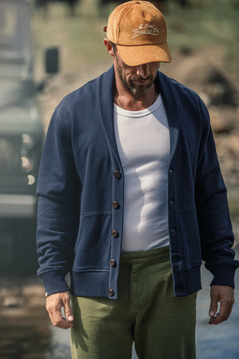 Cornell Cardigan Navy - Image 3