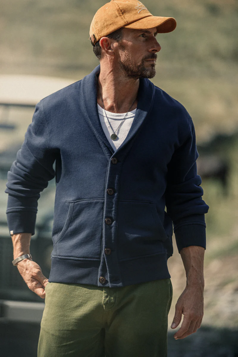 Cornell Cardigan Navy - Image 5
