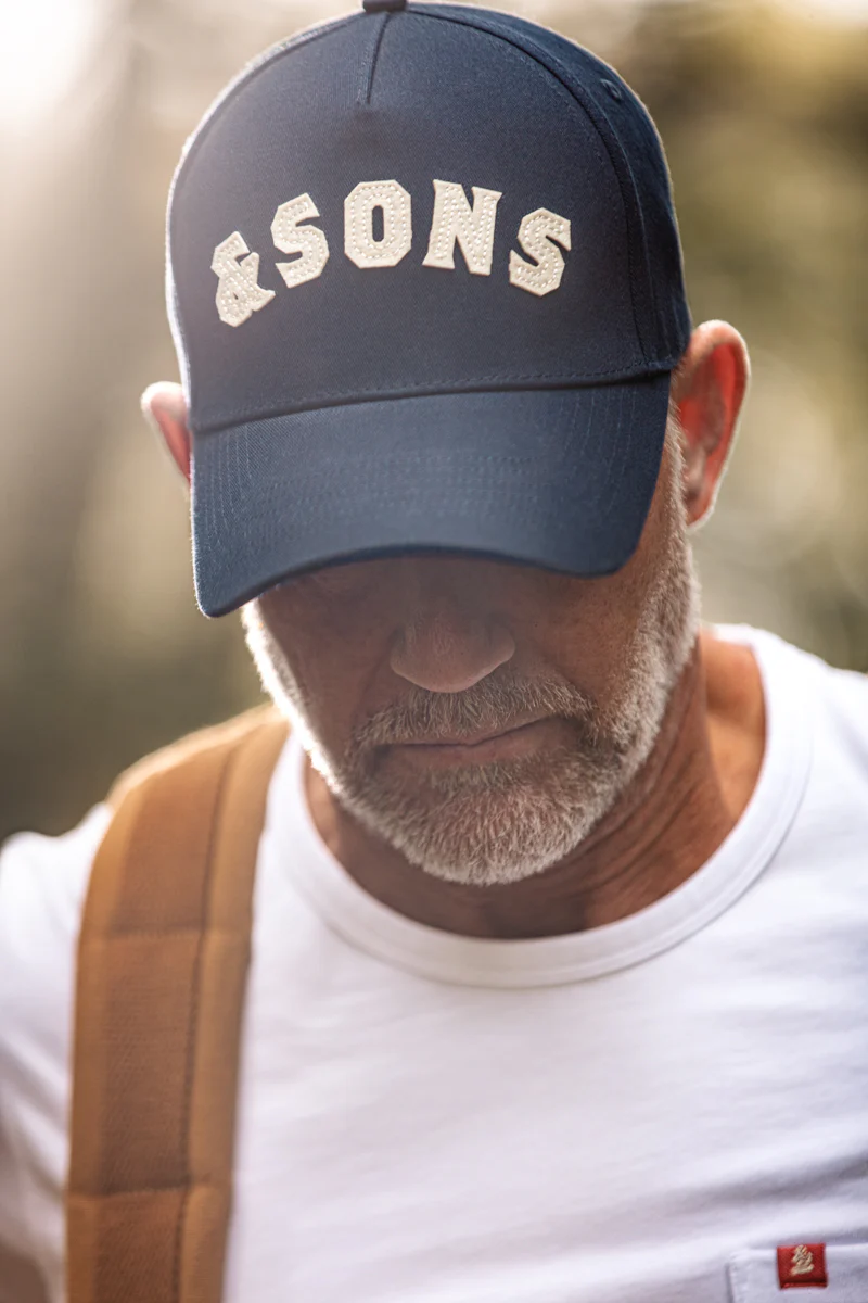 SALVAGE STOCK &SONS Baseball Cap Navy - Image 3