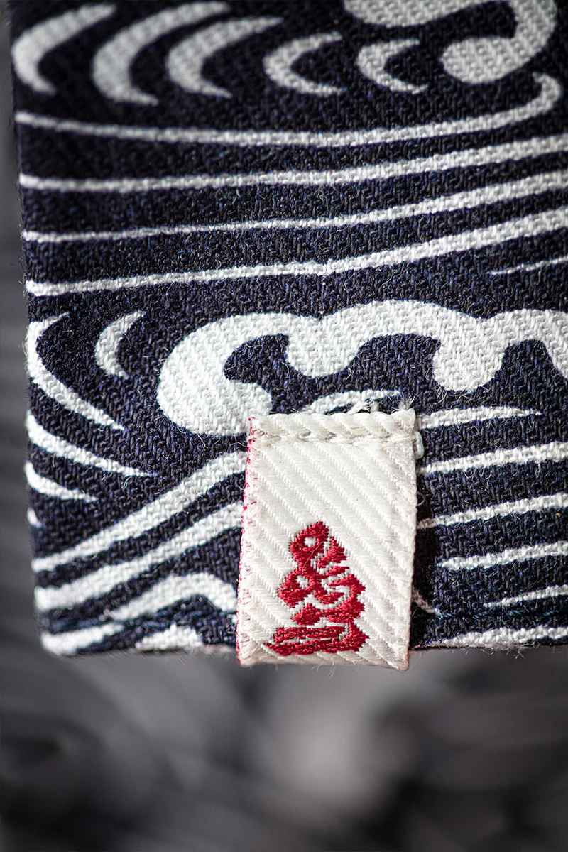 SALVAGE STOCK &SONS Blue Waves Scarf - Image 5