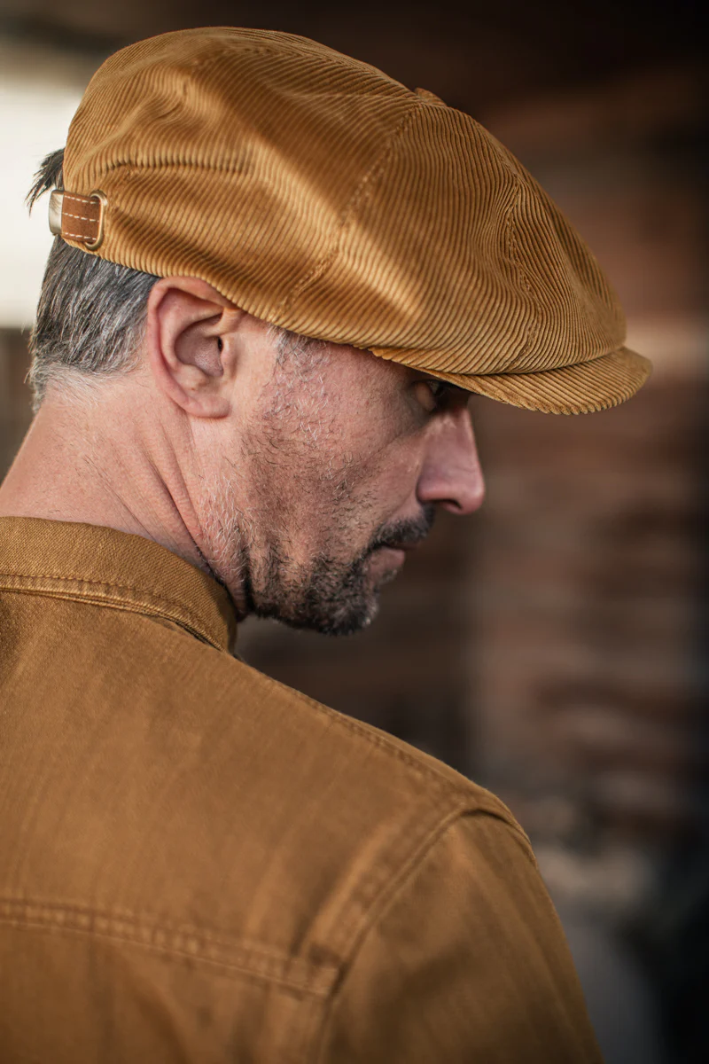 &SONS Golden Cord Baker Boy Hat - Image 5