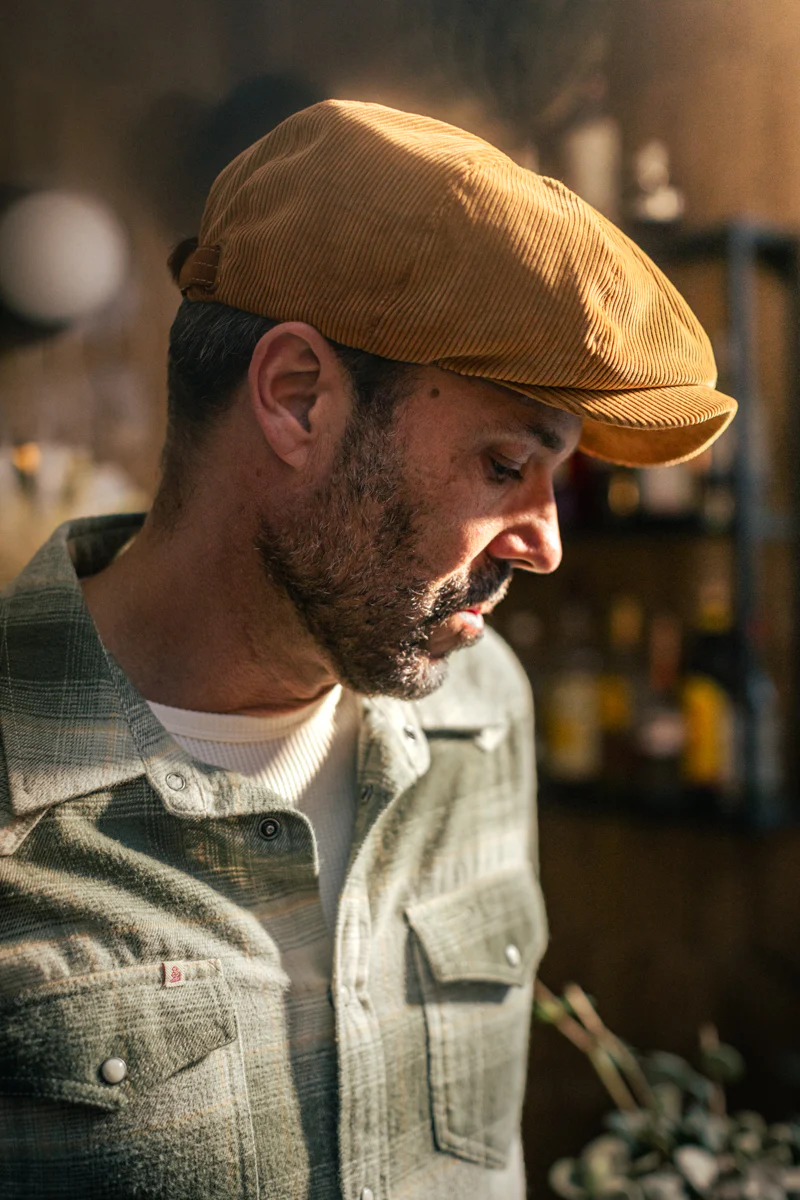 &SONS Golden Cord Baker Boy Hat - Image 7