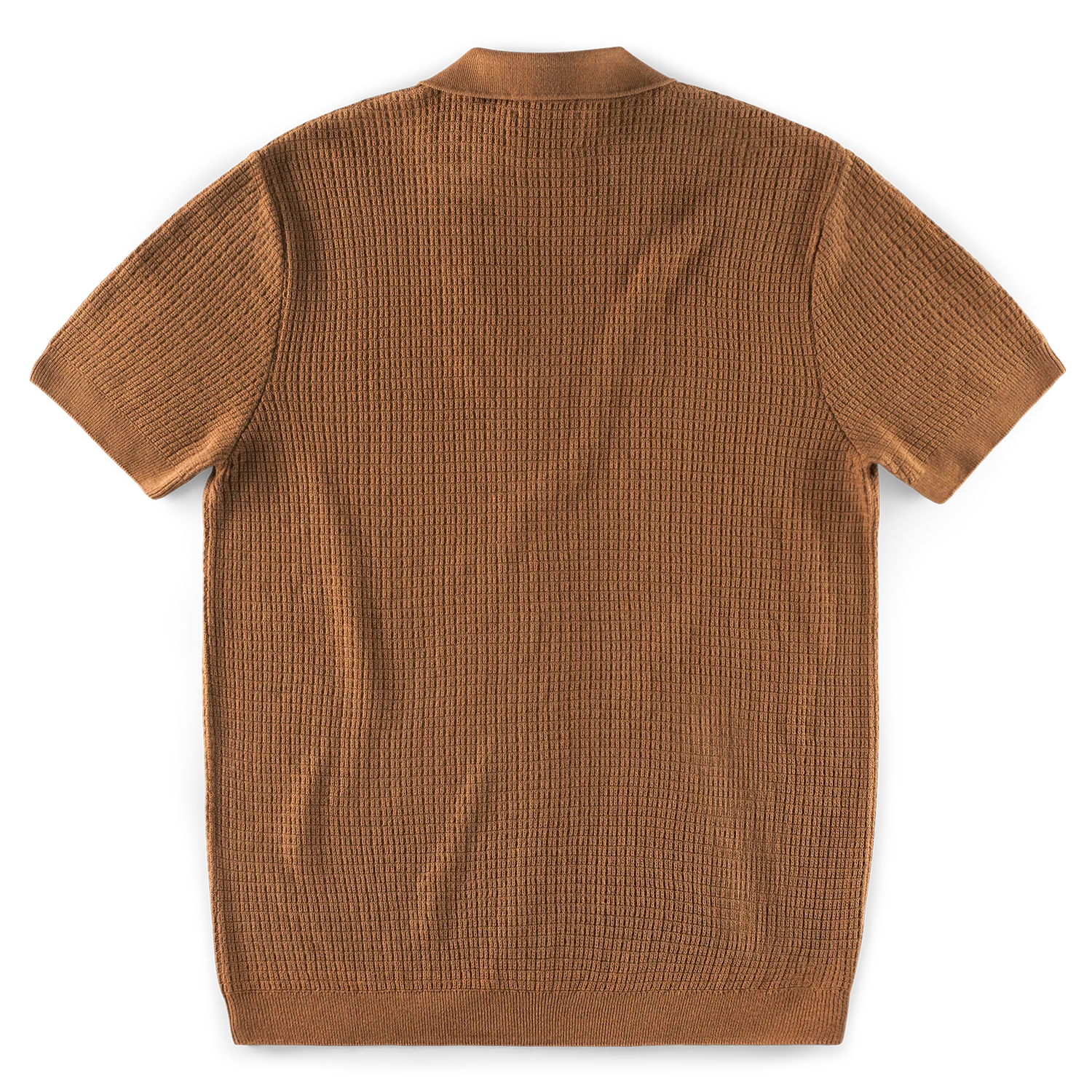 SALVAGE STOCK &SONS Rialto Knitted Polo Tan - Image 11