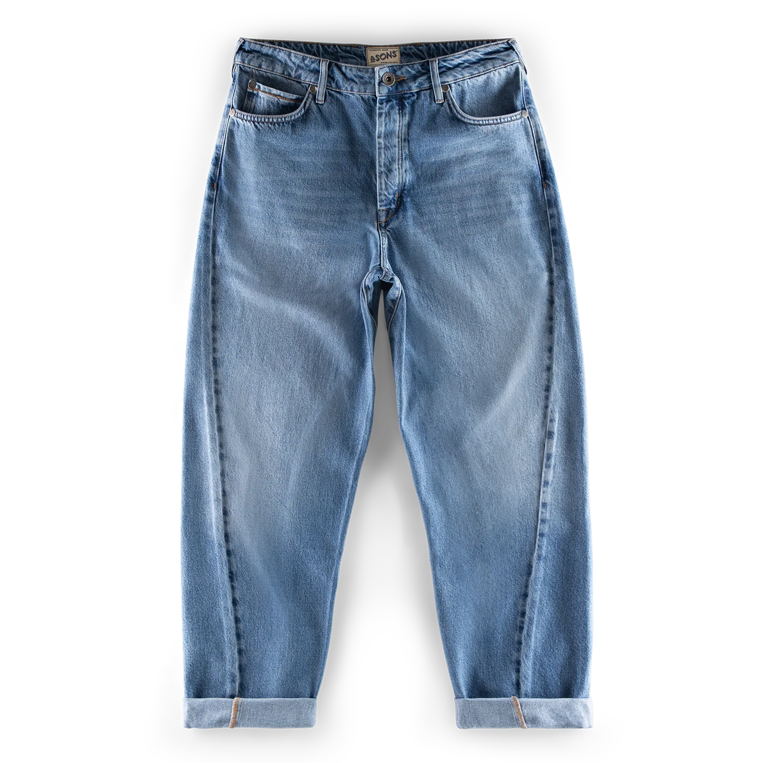SALVAGE STOCK &SONS Switchback Jean Washed Indigo Blue - Image 10