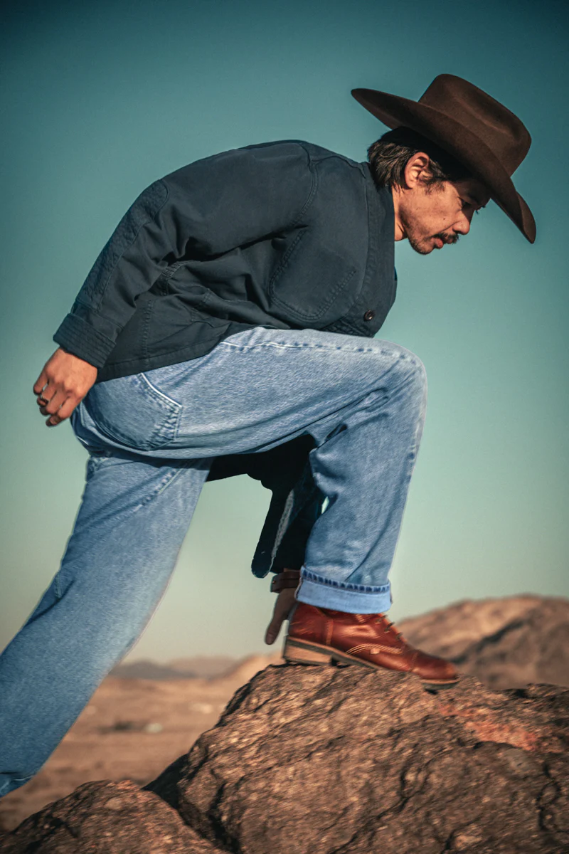 SALVAGE STOCK &SONS Switchback Jean Washed Indigo Blue - Image 5