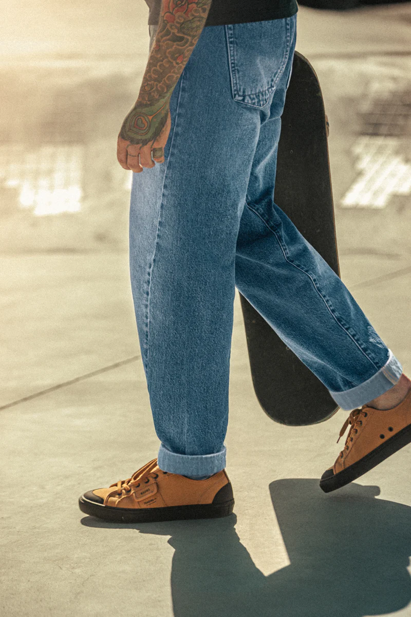 SALVAGE STOCK &SONS Switchback Jean Washed Indigo Blue - Image 7
