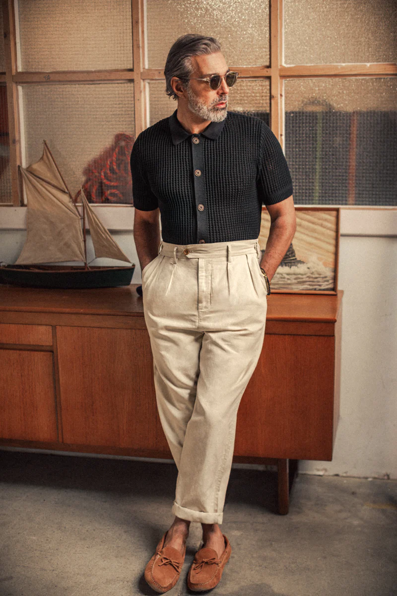 Santo Crochet Shirt Black - Image 7
