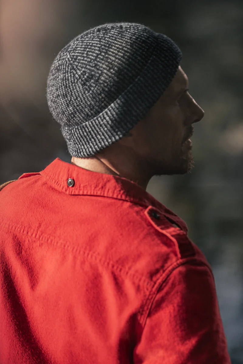 Skipper Beanie Navy / Off White - Image 2