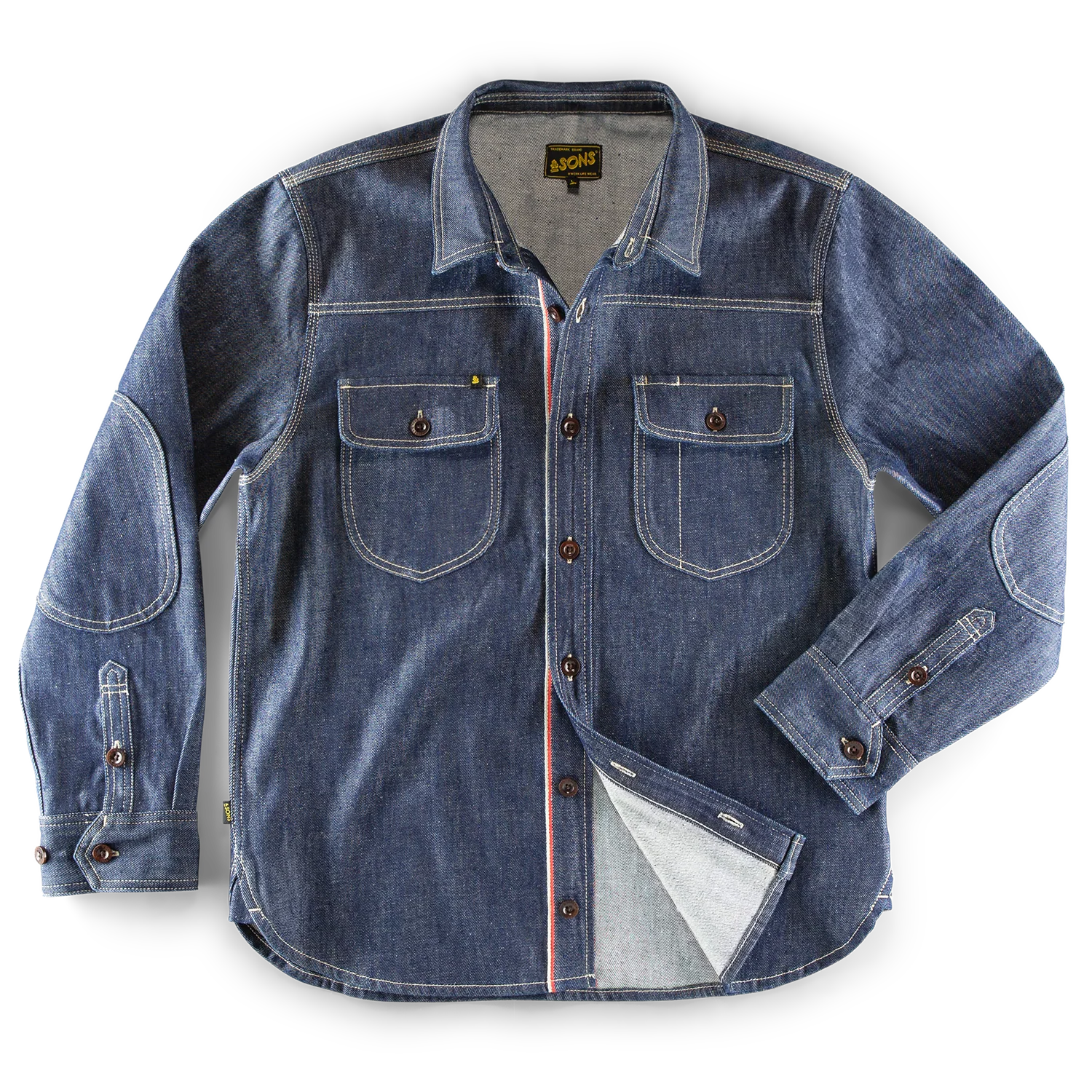 &SONS Cassidy Denim Shirt Indigo - Image 10