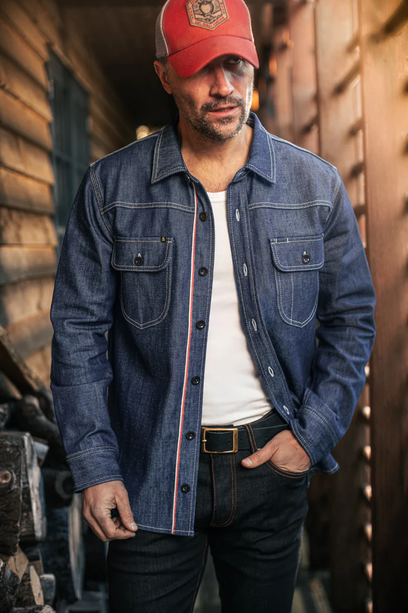 &SONS Cassidy Denim Shirt Indigo - Image 5