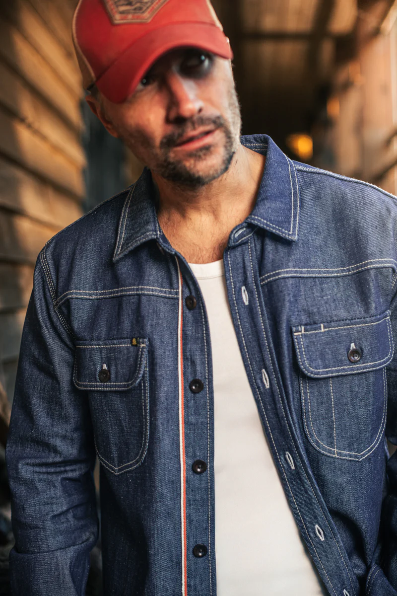 &SONS Cassidy Denim Shirt Indigo - Image 6