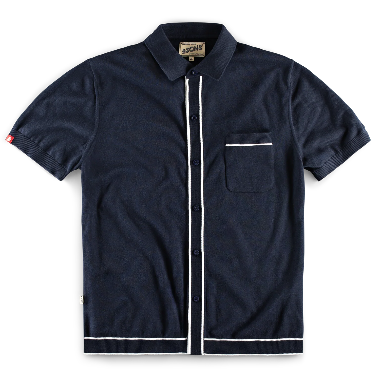 &SONS Dean Polo Navy - Image 8